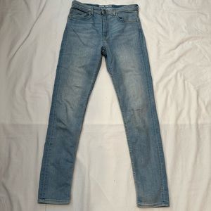 super stretch jeans 11-12 for boys light blue color